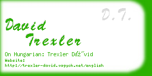 david trexler business card